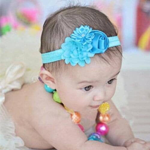 Top Quality Elastic Hair Bands Kids Hair Accessories Headband 10 Colors Available