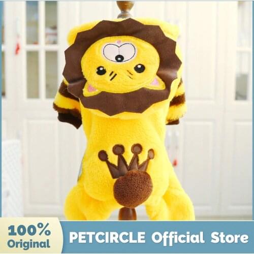 PETCIRCLE Dog Clothes Little Lion Warm Costume Jacket Fit Small Dog Puppy Pet Cat Autumn & Winter Pet Cute Costume Dog Coat