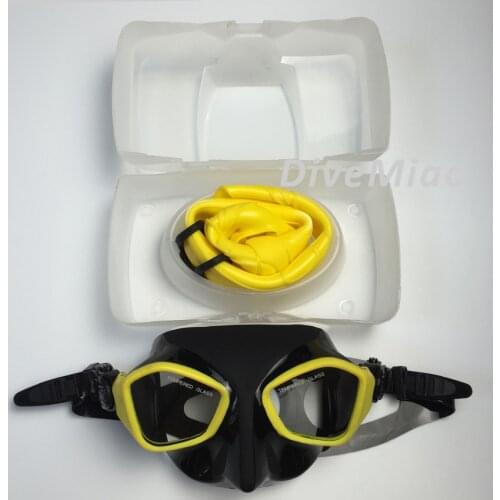 Underwater mask for diving scuba Black mask tempreted glass snorkeling mask snorkel set with box swimming freediving SCUBA set