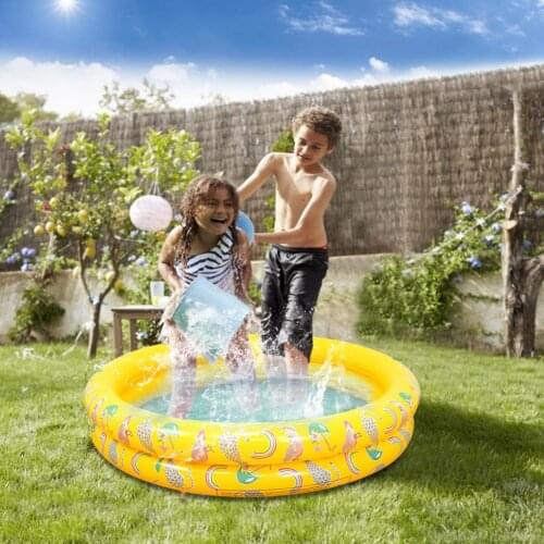 Portable Children Swimming Pool Safe High-quality Leisure Inflatable Pool Round Printing Thick Streamlined Garden Paddling Pool