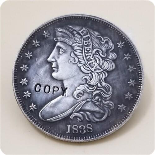 USA 1838 P50C Liberty Facing Left Half Dollar Patterns COPY COIN