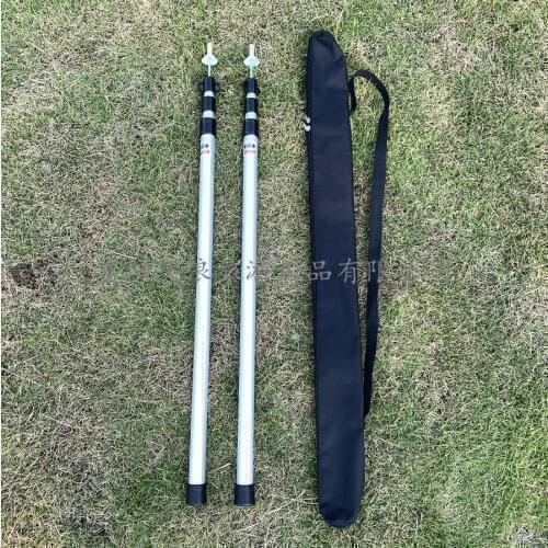 2PCS Telescoping Tarp Poles Portable Lightweight Adjustable Aluminum Rods for Tent Awning Outdoor Camping Hiking Tent Pole 2020