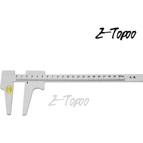 0-200mm korea caliper Plastic Vernier Caliper Rule Gauge Micrometer school thickness gauge measuring tools 5pcs/lot