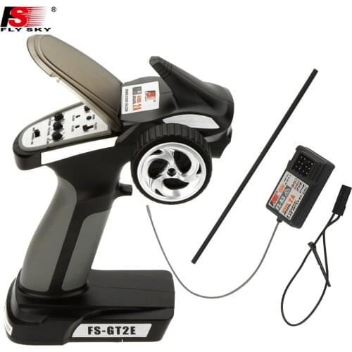 1pcs Original Flysky Transmitter FS-GT2E AFHDS 2A 2.4g 2CH Radio System for RC Car Boat with FS-A3 Receiver