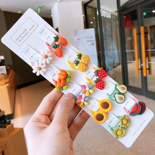 10pairs/lot Children Cute Animal Flower Fruit Flower Baby Elastic Hair Bands Lovely Rubber Bands Kid Hair Accessories