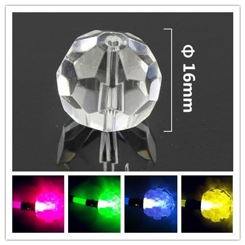 200pcs/lot 16MM Pineapple Crystal Beads Fiber Optic Crystal Ending Decoration Free Shipping