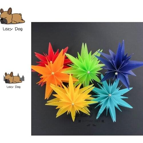 3D Flower Star Metal Cutting Dies Scrapbooking Stencil DIY Decorative Craft Embossing Die Cuts Card Making New Dies For 2019