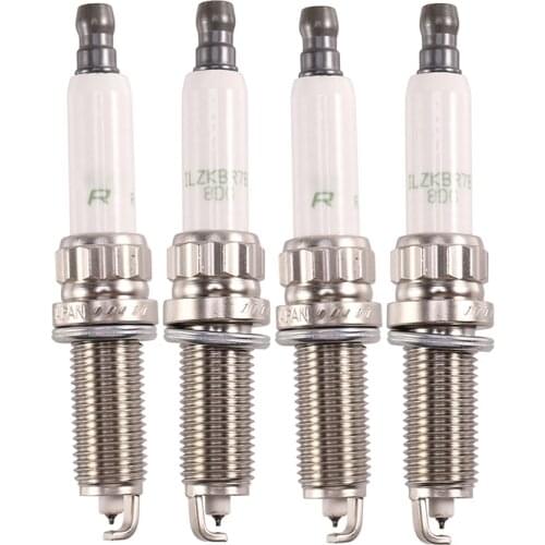 4 Pcs Car Metal Spark Plug Iridium Platinum Spark Plug 95770 ILZKBR7B8DG 0242129512, for Peugeot Citroen Mini Cooper