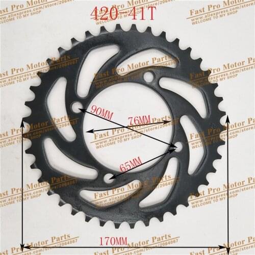 420 rear sprocket 41 tooth 76mm centre hole for Dirt Pit Bike off road motorcycle Motocross gear spare parts