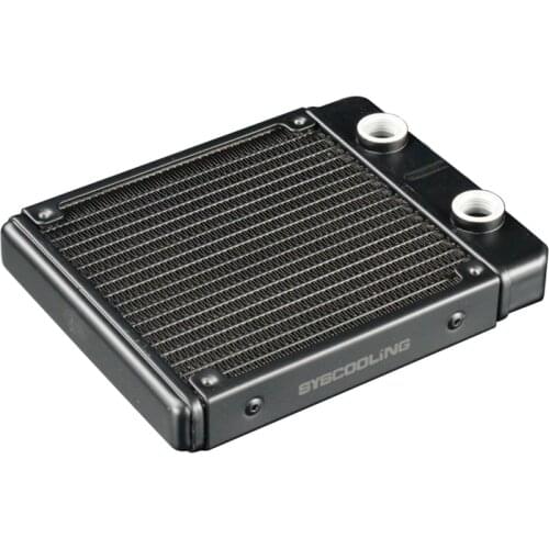 Syscooling AS120-T 120mm radiator 22mm thickness aluminum radiator G1/4 thread for water cooling system RoHs standard