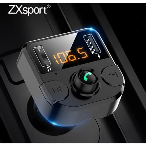 Car Fm transmitter Bluetooth 5.0 Car Mp3 Player Modulator Adapter For Skoda Octavia 2 A7 A5 Armrest ii Fabia Rapid Superb 1 2 3