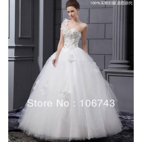 Free shipping 2016 theme chirffon new style hot sale Sexy bridal gown lace bandage Custom size crystal cute bl wedding dresses