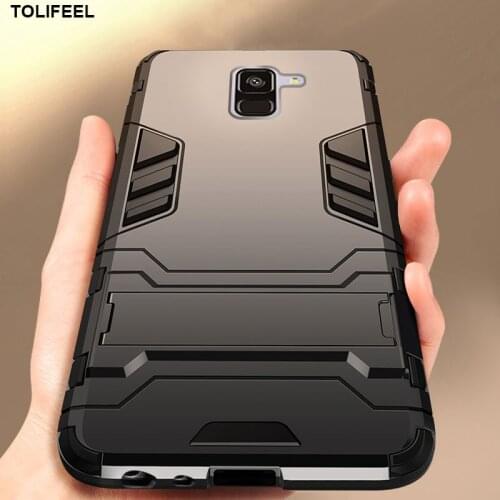 Case For Samsung Galaxy A6 A8 Plus 2018 Silicone Cover Anti-Knock Hard Robot Armor Slim Back Cases For Samsung A8 2018 Capa
