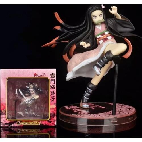 16CM Japan Anime Demon Destruction Demon Slayer Kimetsu no Yaiba Kamado Nezuko PVC Action Figure Toys Collection Model Doll