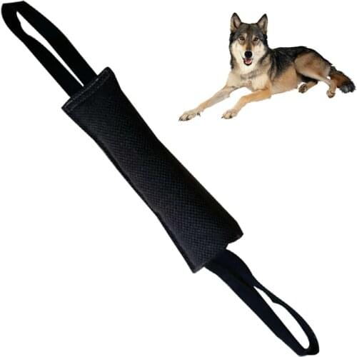 Funny Tool Dog Bite Tug Toy Linen Tug Toy With Two Handles For Adult Dogs Puppies Pet Training Play Throw Chew Bite Toys