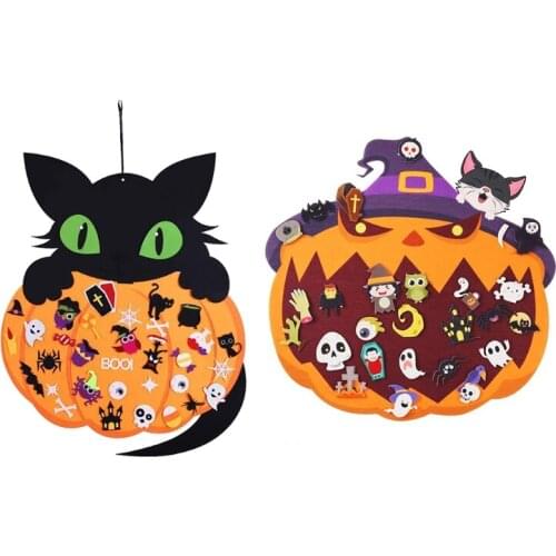 Bookcase Bookshelf Dining Room Halloween Felt Ornaments Easy to Hang Sticker