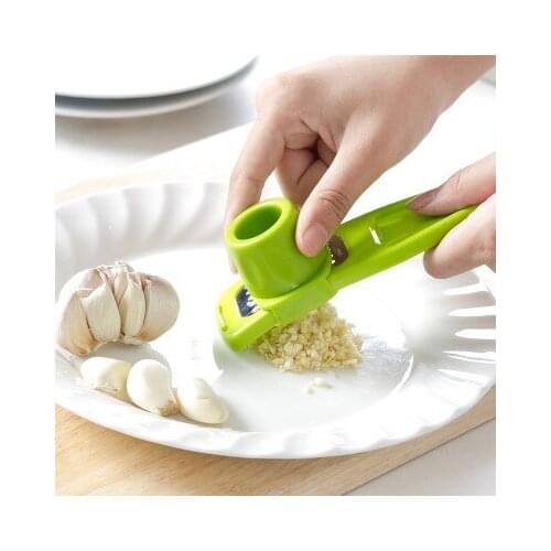 BF040 Creative kitchen multi-function grinding garlic press Manual grinding mashed garlic 14*4.5CM free shipping