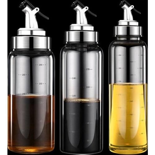 Cooking Seasoning Oil Bottle Sauce Bottle Glass Storage Bottles for Oil and Vinegar Creative Oil Dispenser For Kitchen Accessory