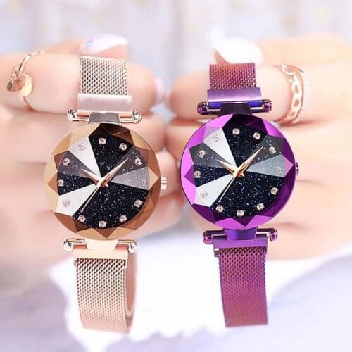 Magnetic Starry Sky Women Wrist Watch 2019 For Ladies Top Brand Luxury Watch Rose Gold relogio feminino Female Clock reloj mujer