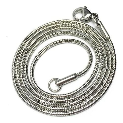 Enes Store Men 'S Steel Necklace Chain Snake Snake Round Model 65 Cm