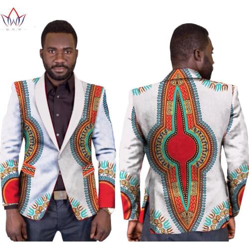 Stock Size Low Price African Mens Clothes Blazer Men Single Button Regular African Dashiki Men Print Clothing WYN169