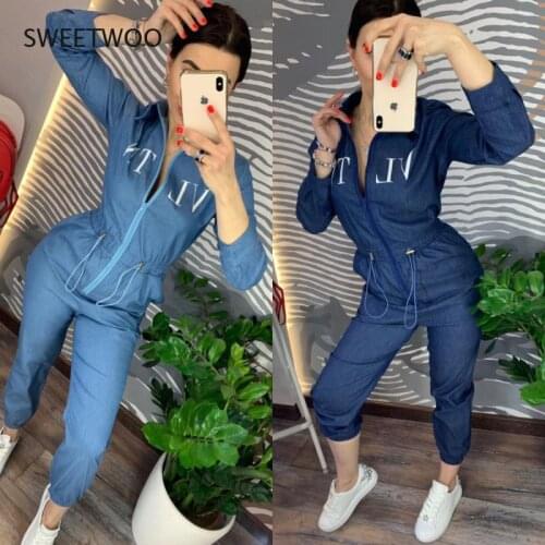 2021 European and American New Womens Clothing Sports and Leisure Womens Jumpsuit One-Piece Suit