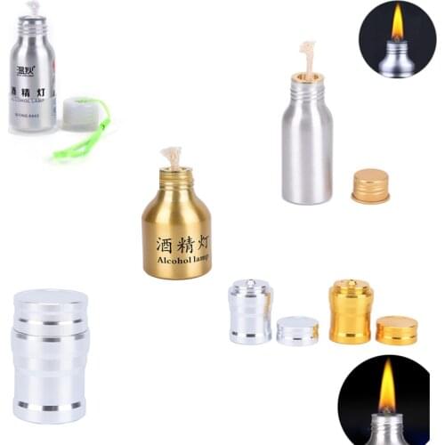 4styles Portable Metal Mini Alcohol Lamp Heating Liquid Stoves Outdoor survival Camping Hiking Travel (Without Alcohol)