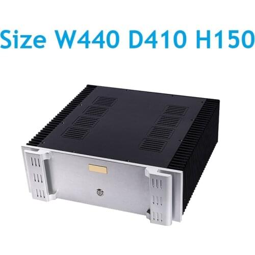 DIY Preamplifier Power Amplifier Chassis Aluminum Tube Amplifier DAC Headphone Case Home Audio Hifi Shell Enclosure W440 D410