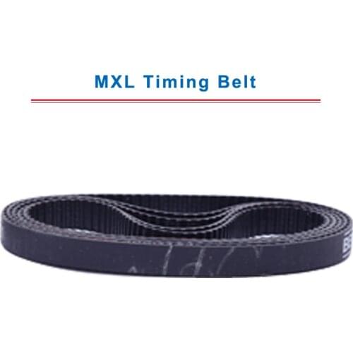 2 pcs MXL Timing Belt model-75/76/76.8/77/78/79.2/80/80.8/81/82MXL Rubber Transmission Belt Width 6/10mm For MXL Timing Pulley