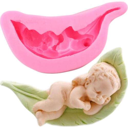 3D Angel Boy Silicone Mold DIY Handmade Soap Resin Candle Mould Fondant Chocolate Candy Clay Moulds Cake Decorating Tools