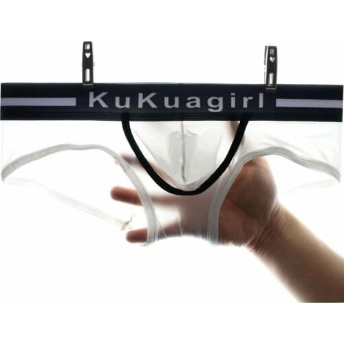 Men Boxers Super Thin Underwear Panties Sexy Ice-Silk Underpants Low Waist Breathable Calzoncillo Hombre Man Underpants Boxers