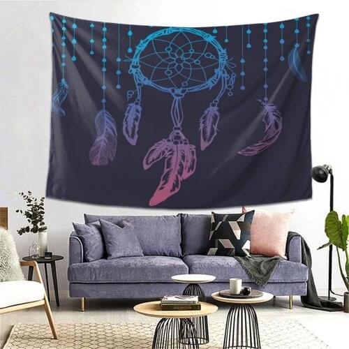 Dreamcatcher India Mandala Tapestry Wall Hanging Boho Decor Wall Cloth Tapestries Tapestry Mandala Wall Carpet 95x73cm