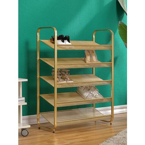 High-temperature paint shoe rack space-saving storage artifact behind door thickened plate household door multi-layer shoe rack