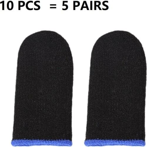 10pcs Mobile Game Fingertip Gloves for Gamer Sweatproof Anti-slip Touch Screen Finger Sleeve Breathable Gaming Fingertip Cover