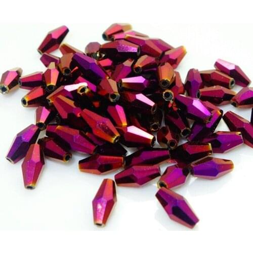 100 pieces exquisite 4x8mm Austrian Long Bicone crystal beads for Jewelry marking DIY necklace&Bracelet