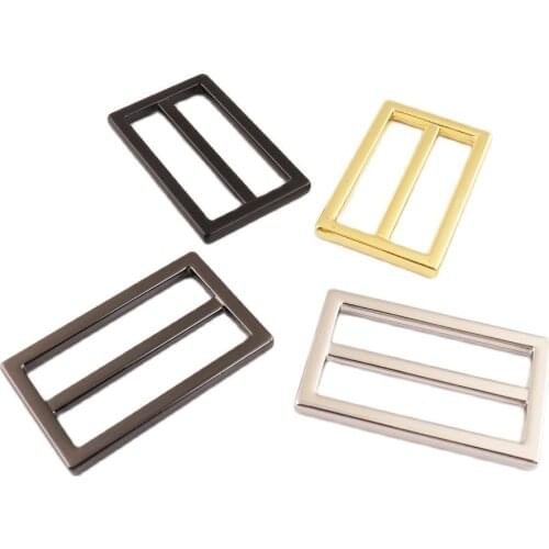 6 PCS Tri-glide buckle 38mm(1.5inch) Slider Adjustable Buckle Backpack for Leather Webbing Bag Clothes Belts Part Accessories