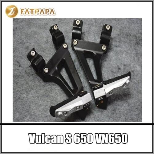 Motorcycle accessories aluminum alloy modified pedal bracket for KAWASAKI Vulcan S 650 VN650 Rear pedal