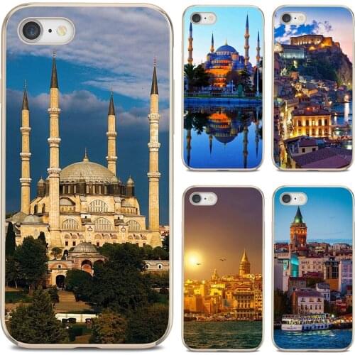 For Xiaomi Redmi 2 S2 3 3S 4 4A 5 5A 5 6 6A 7A 9 9T 9C 9A Pro Pocophone F1 Phone Covers Pastel night view scene Turkey City