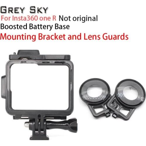For Insta360 One R Boosted Battery Base Lens Guard/ Mounting Bracket for Dual-Lens 360 Mod for Insta360 One R Camera Accessories
