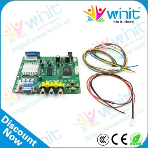 GBS8220 RGB/CGA/EGA/YUV to VGA Output HD Video Converter Board HD9800/GBS8200 Arcade Game Machine CRT Monitor Screen DIY Parts
