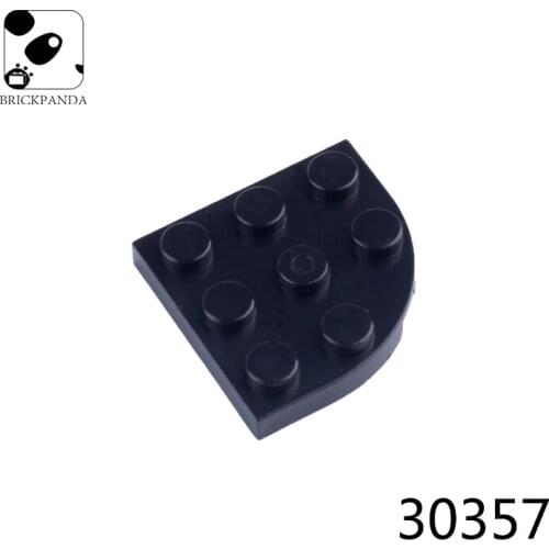 MOC Building Blocks Plate Round Corner 3X3 Mini Brick Accessories DIY Educational Tech Parts Toy for Kids Compatible with 30357