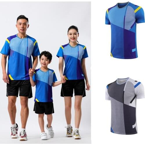 New 2021 Badminton T-shirts Men ,Kids Tennis Shirts Shorts,Women Table Tennis Clothes ,Quick dry Fitness sports training tshirts
