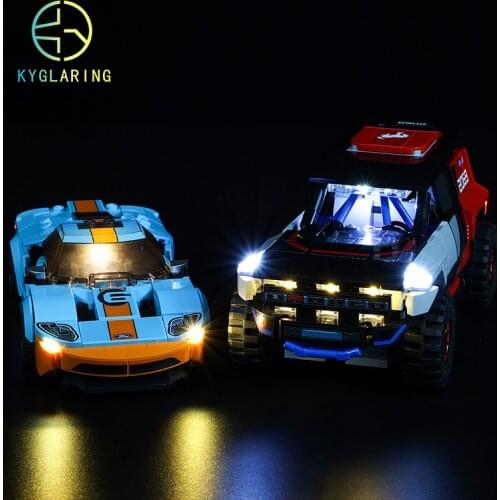 Kyglaring Led Lighting Set DIY Toys for Speed Champions 76905 GT Heritage Edition and Bronco R Blocks Building