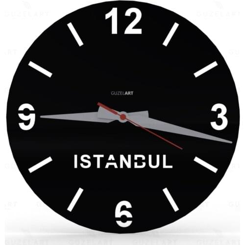 GuzelArt Istanbul wall clock , Istanbul wall clock, Istanbul themed wall clock , Istanbul City Wall Clock , room wall clock