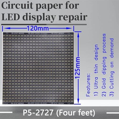 P5 Series Circuit Paper LED Module PCB Pad Repair P5-2121 P5-1921 120X120mm Circuit Paper To Repair PCB During Lnstallation