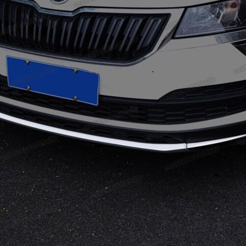 Car Front Bumper Decoration Grill Anti-collision Trim Styling for Skoda Karoq 2018 2019 2020 2021 2022 Exterior Accessories Auto