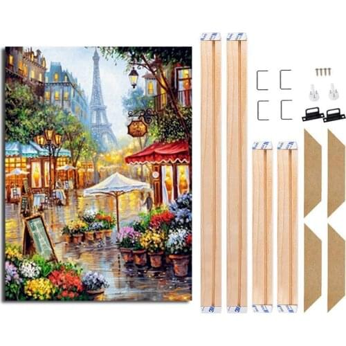 16x20inch Diy Natural Wood Frame For Canvas Painting Picture Factory Provide Wall Art Frame Oil Painting By Numbers Frame