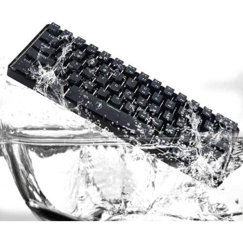 RGB Backlit Bluetooth 5.0 Wireless Dual Mode Mechanical Keyboard,Portable Compact Waterproof Mini Gaming 61 Gateron Keys