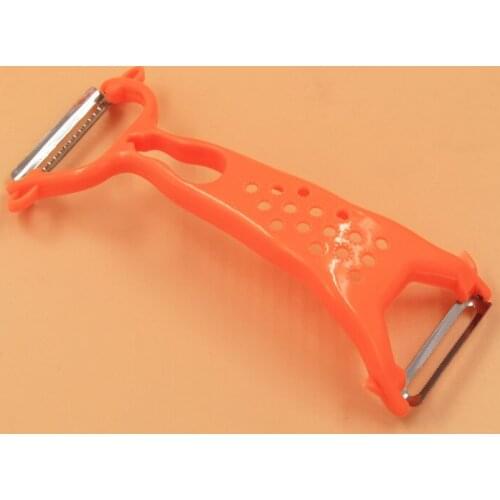 Double end peeler stainless steel peel planer multi function peeler kitchen small tool fruit and vegetable planer