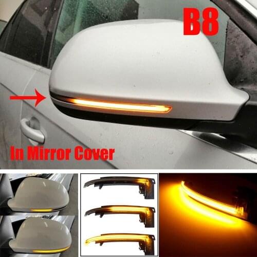 LED Rearview Mirror Indicator Blinker Light Dynamic Turn Signal For Audi A3 S3 8P 2010 A4 S4 B8.5 A5 S5 RS5 2013 2016